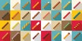 Wafer rolls icons set flat vector. Stick roll sweet