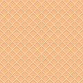 Wafer seamless pattern background. Ice cream cone surface.