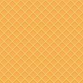Wafer seamless pattern background. Ice cream cone surface.