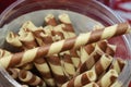 Wafer sticks chocolate flavor Royalty Free Stock Photo