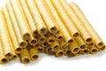 Wafer tubules Royalty Free Stock Photo