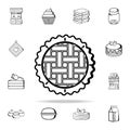 wafers icon. Bakery shop icons universal set for web and mobile