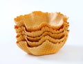Waffle baskets Royalty Free Stock Photo