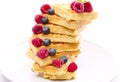 Waffle with fruit