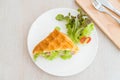 waffle ham cheese sandwich Royalty Free Stock Photo