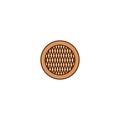 Waffle icon. Vector illustration decorative design