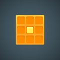 Waffle. Vector illustration decorative design Royalty Free Stock Photo