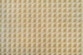 Waffles background cell texture closeup. View of tasty waffles