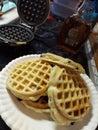 Waffles Blueberry mini waffle maker maple syrup