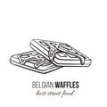 Waffles icon outline