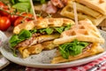 Waffles sandwich Royalty Free Stock Photo