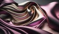 Wafting Pink Metallic Cloth. Generative AI Royalty Free Stock Photo