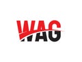 WAG Letter Initial Logo Design Vector Illustration