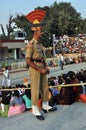 Wagah Border Guard Royalty Free Stock Photo