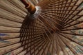 Wagasa - Japanese Parasol of Bamboo and Paper Royalty Free Stock Photo