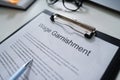 Wage Garnishment Document Royalty Free Stock Photo