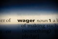 Wager Royalty Free Stock Photo