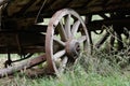 Waggon wheel. Royalty Free Stock Photo