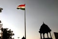 Wagha Border in Panjab, India on 15th December in 2018:- Indian national flag waving in the wind.