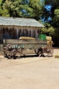 Wagon, antique in the desert in Queen Creek, Arizona, United States