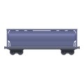 Wagon cistern icon cartoon vector. Cargo train Royalty Free Stock Photo