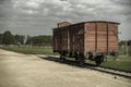 Wagon in concentration camp Auschwitz II - Birkenau, Poland