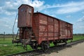 Wagon in the concentration camp Auschwitz, Poland