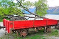 Railway Wagon Glenorchy, Queenstown, New Zealand Royalty Free Stock Photo