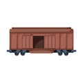 Wagon of locomotive vector icon.Cartoon vector icon isolated on white background wagon of locomotive.