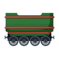 Wagon of locomotive vector icon.Cartoon vector icon isolated on white background wagon of locomotive.