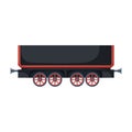 Wagon of locomotive vector icon.Cartoon vector icon isolated on white background wagon of locomotive.