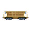 Wagon of locomotive vector icon.Cartoon vector icon isolated on white background wagon of locomotive.