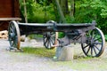 Wagon missing wheel Royalty Free Stock Photo