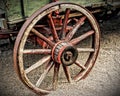 Wagon Wheel in HDR Royalty Free Stock Photo