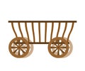 Wagon wood. Old farm transport. Ancient cargo carriage