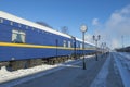 Wagons of the tourist retro train `Ruskealsky Express`