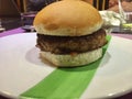 Wagyu Beef Gourmet Burger Royalty Free Stock Photo