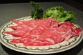 Wagyu beef with garlic,salt and pepper/Wagyu beef,  Japanese beef Royalty Free Stock Photo