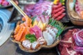 wagyu beef in plate on korean barbeque table in Japanese restaurant Royalty Free Stock Photo