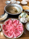 Wagyu beef Shabu hot pot set