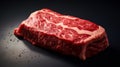 A5 Wagyu Brilliance: Captivating Isolation and Marbling, Generative AI