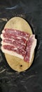 Wagyu karubi slice Royalty Free Stock Photo