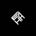 WAH letter logo design on black background. WAH creative initials letter logo concept. WAH letter design
