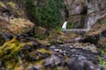 Wahclella Waterfall in the Columbia River Gorge in Oregon Royalty Free Stock Photo