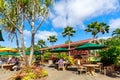 View of the Dole Pineapple Plantation in Wahiawa, Tour destination Royalty Free Stock Photo