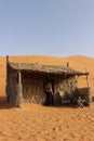 A Grass Hut in Wahiba Sands in Oman