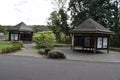 Seligenthal, Germany - 08 19 2020: history information huts at the Wahnbachtalsperre