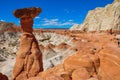 Wahweap hoodoo's trail near Page, Arizona, USA