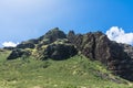 Waianae Mountain Range in West Oahu, Hawaii Royalty Free Stock Photo