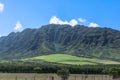 Waianae Mountain Range in West Oahu, Hawaii Royalty Free Stock Photo